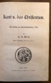 Weiß, Kant u. das Christentum