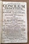 Gallemart, Sacrosanctum concilium tridentinum