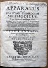 Annato, Apparatus Ad Positivam Theologiam Methodicus