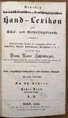 Neuestes lateinisch-deutsches und deutsch-lateinisches Hand-Lexikon